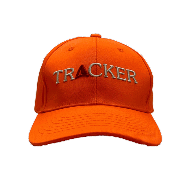 Orange cap with Tracker logo