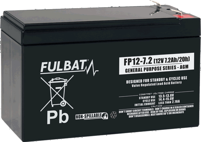 Kuva uudelleen ladattavasta 12V lyijyhappoakusta